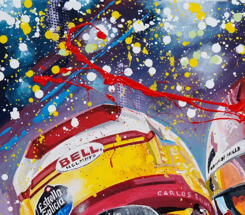 Charles Leclerc and Carlos Sainz | Victory Bahrain 1-2 | Framed Giclee